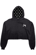 Load image into Gallery viewer, PH Supply Basics: Women's Cropped Hoodie - Black