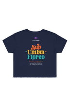 Load image into Gallery viewer, Belize limited womens crop tee navy