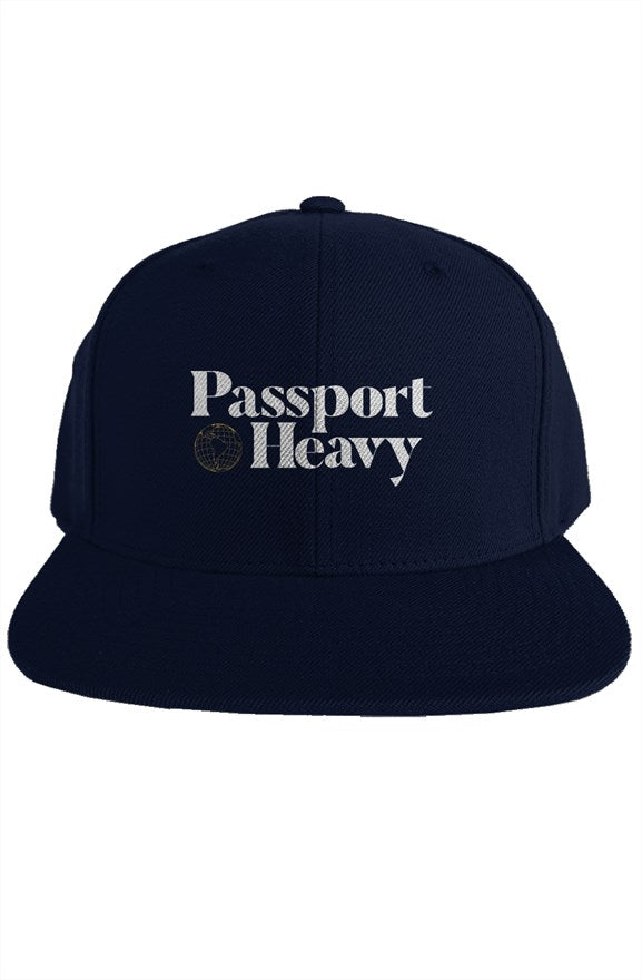 Passport Heavy Worldwide Snapback - Navy Blue