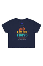 Load image into Gallery viewer, Belize limited womens crop tee navy
